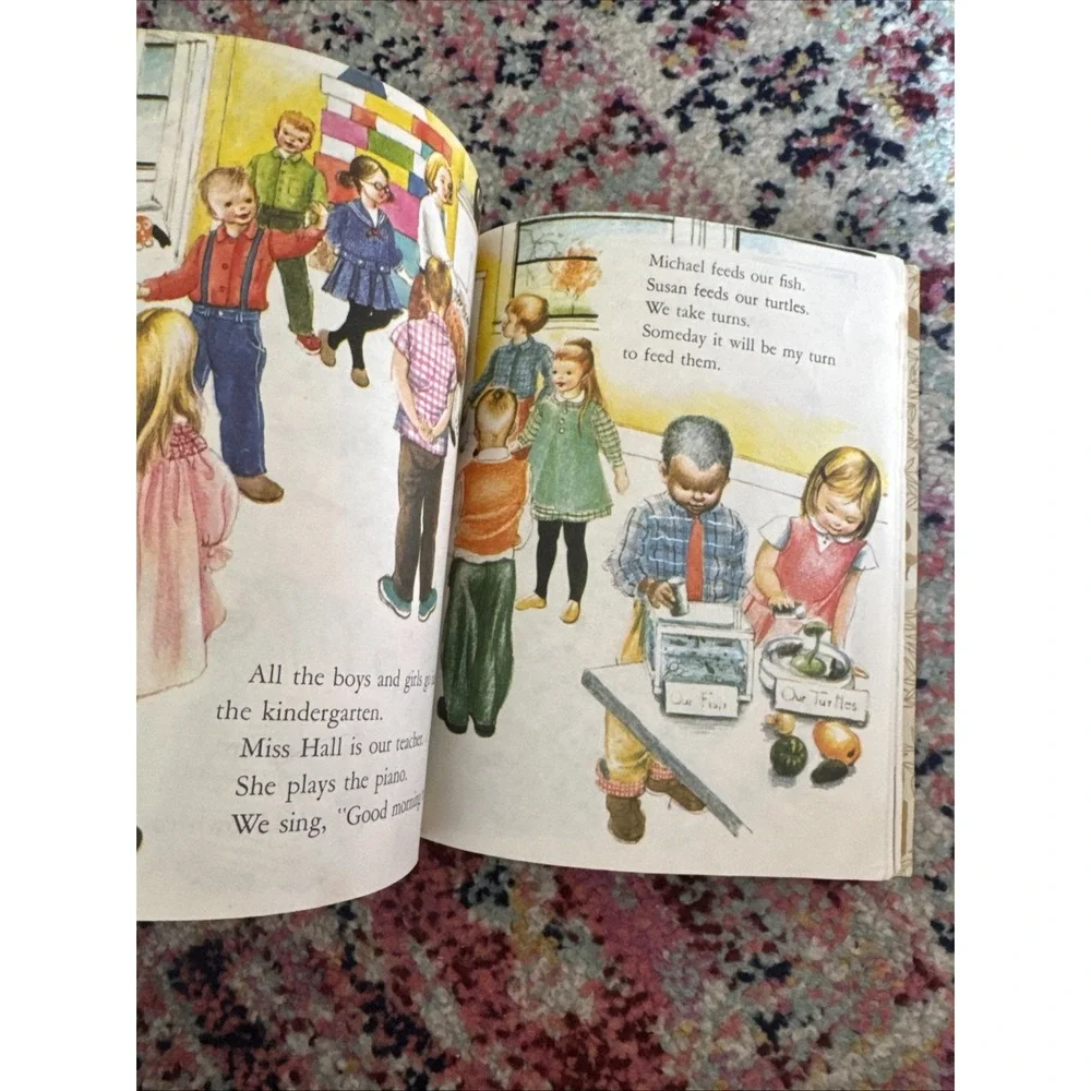 Vintage 1965 We Like Kindergarten A Little Golden Book‎